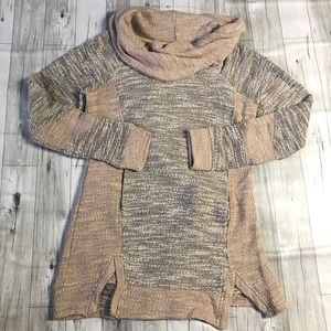 Maurices Pullover Womens Small Cowl Neck Kangaroo Pocket Top V Hemlines